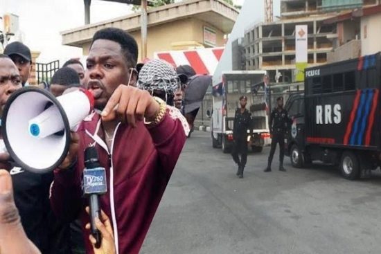 BREAKING: Police arrest comedian, Mr Macaroni at Lekki tollgate