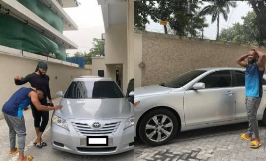 Flavour surprises his childhood friend with a car (photos)