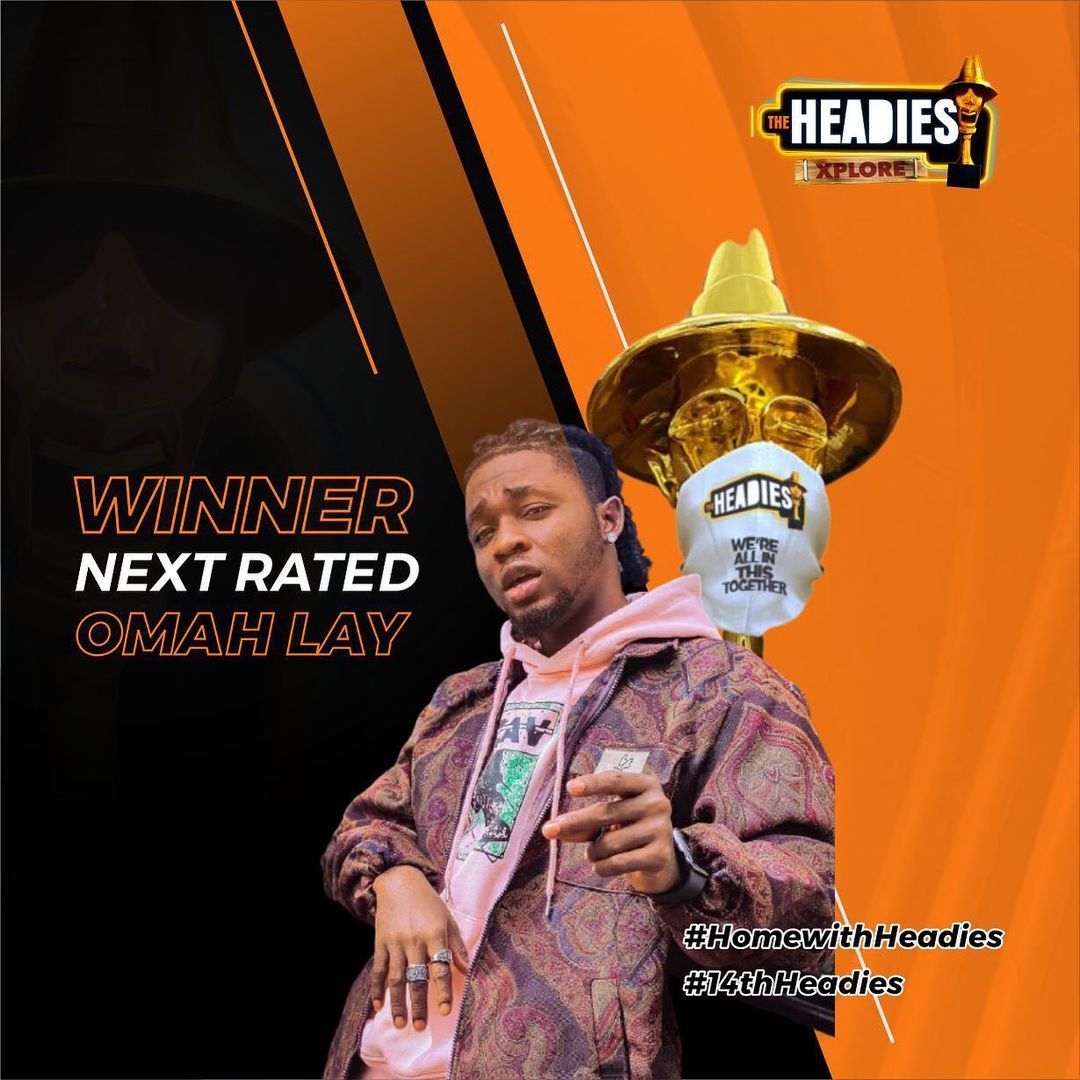 Headies Award 2020: Omah Lay Wins Next Rated Artiste