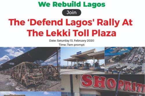 JUST IN: #DefendLagos Withdraws From Lekki Tollgate Protest