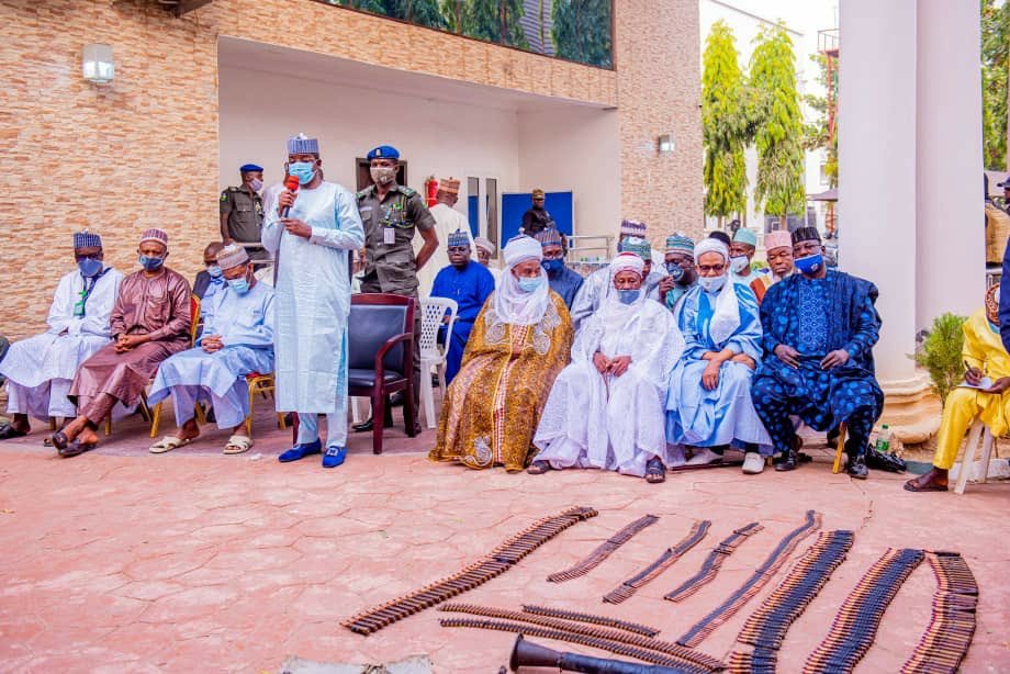 Repentant bandits surrender their weapons in Zamfara