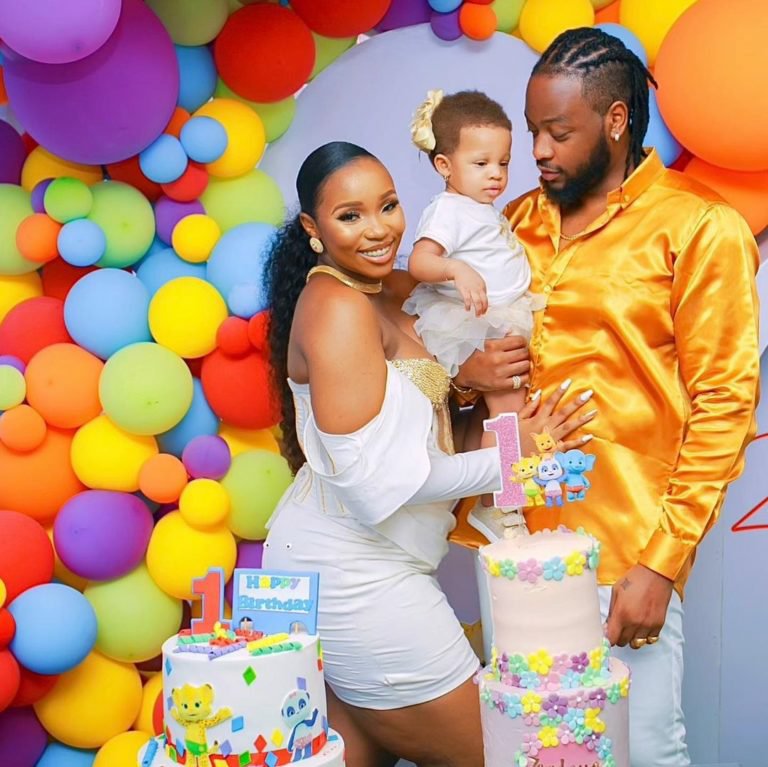 All The Fun Moments From the party of the daughter of BBNaija stars, Bambam and Teddy A’s 1st Birthday