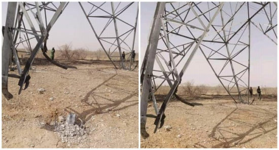 Boko Haram blows up power tower in Maiduguri again