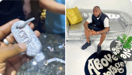 Davido’s new diamond hand sanitizer pulls massive attention (Video)