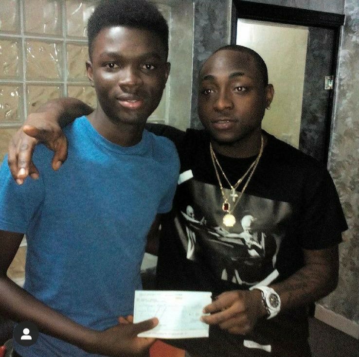 Man who dropped out of school in England due to lack of funds thanks Davido for partly funding his education after he returned to Nigeria