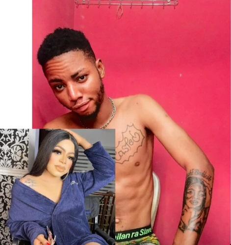 Man who tattooed Bobrisky face in his body becomes a crossdresser (Video)