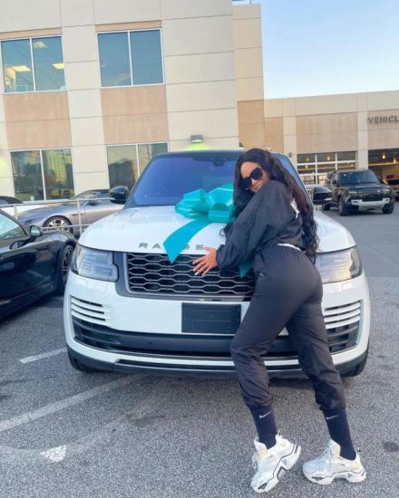 Nina Ivy receives brand new Range Rover SUV as gift from husband (Video)