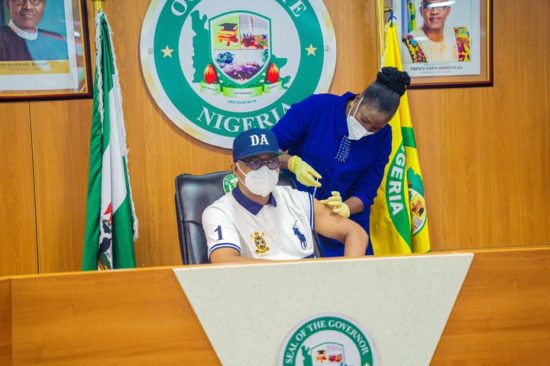 Ogun State Governor, Dapo Abiodun, Deputy Takes COVID-19 Vaccine