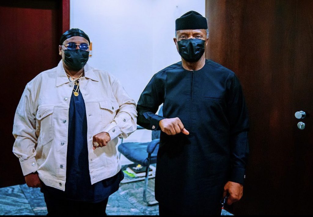 PHOTO STORY: Teni Meets Vice President Osinbajo