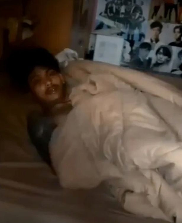 Thief is woken by police after he fell asleep on a bed when he broke into a house to rob