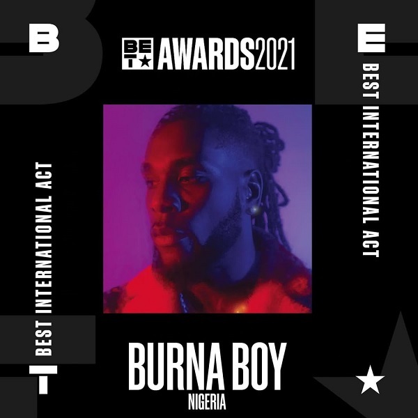 Wizkid, Burna Boy Nominated At The 2021 BET Awards; Full Nominees List