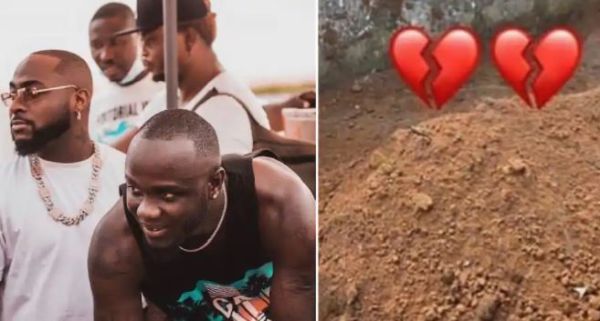 Davido And His Crew Visit Obama DMW’s Grave In Epe, Lagos State (Watch Video)