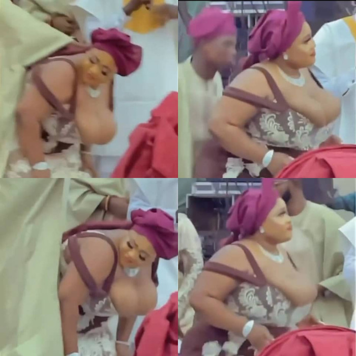 A Busty Nigerian Lady Took Over The Show With Her Dance Moves At A Wedding (Video)
