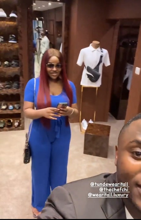 Chioma Shops With Ubi Franklin (Pictures)