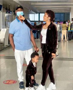 Adorable New Photos Of Regina Daniels, Her Husband, Ned Nwoko And Their Son, Munir