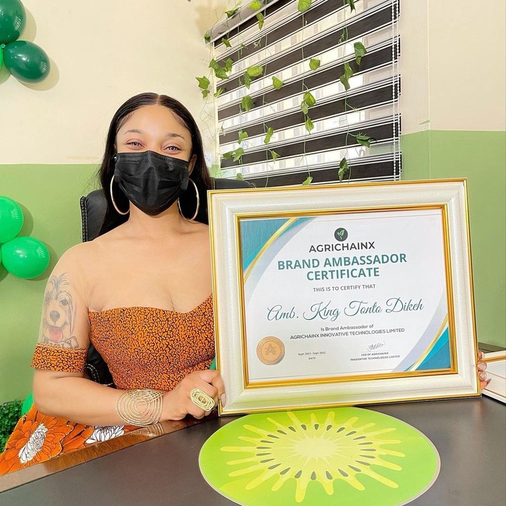 Tonto Dikeh Signed As Agrichainx Brand Ambassador (Pictures)