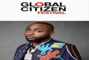 Davido To Perform At Global Citizens Festival