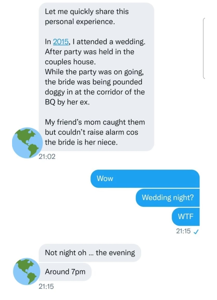 Bride Caught In Doggy Sex With Her Ex-Boyfriend During Wedding Reception