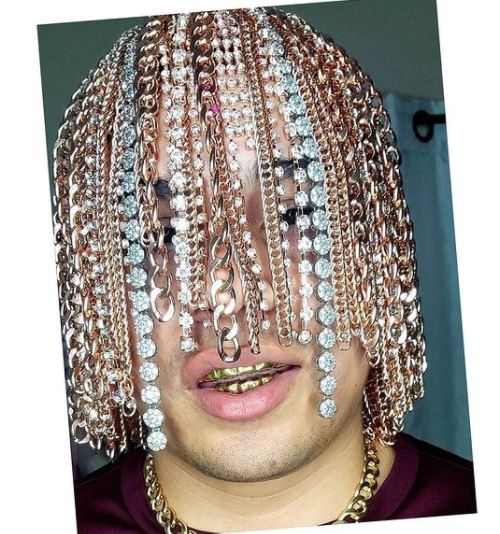 Rapper, Dan Sur, Surgically Implants Gold Chains Into His Head