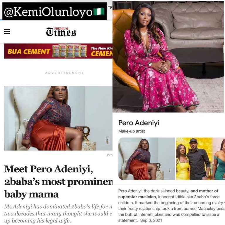 Kemi Olunloyo Advises Pero Adeniyi Over Her Lawsuit Against Annie Idibia