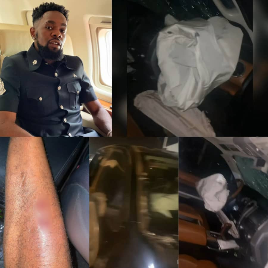 Patoranking Survives Ghastly Motor Accident (Photos)