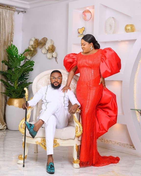Toyin Abraham, Her Husband, Kolawole Ajeyemi & Children Pose In Christmas Photos